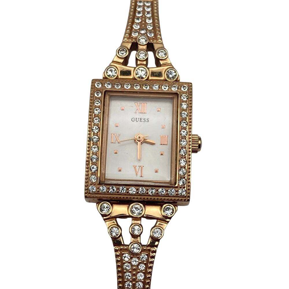 Guess Women's Petite Rose Gold Tank Watch 19mm  - Fresh Battery Wrist 5.75" WR